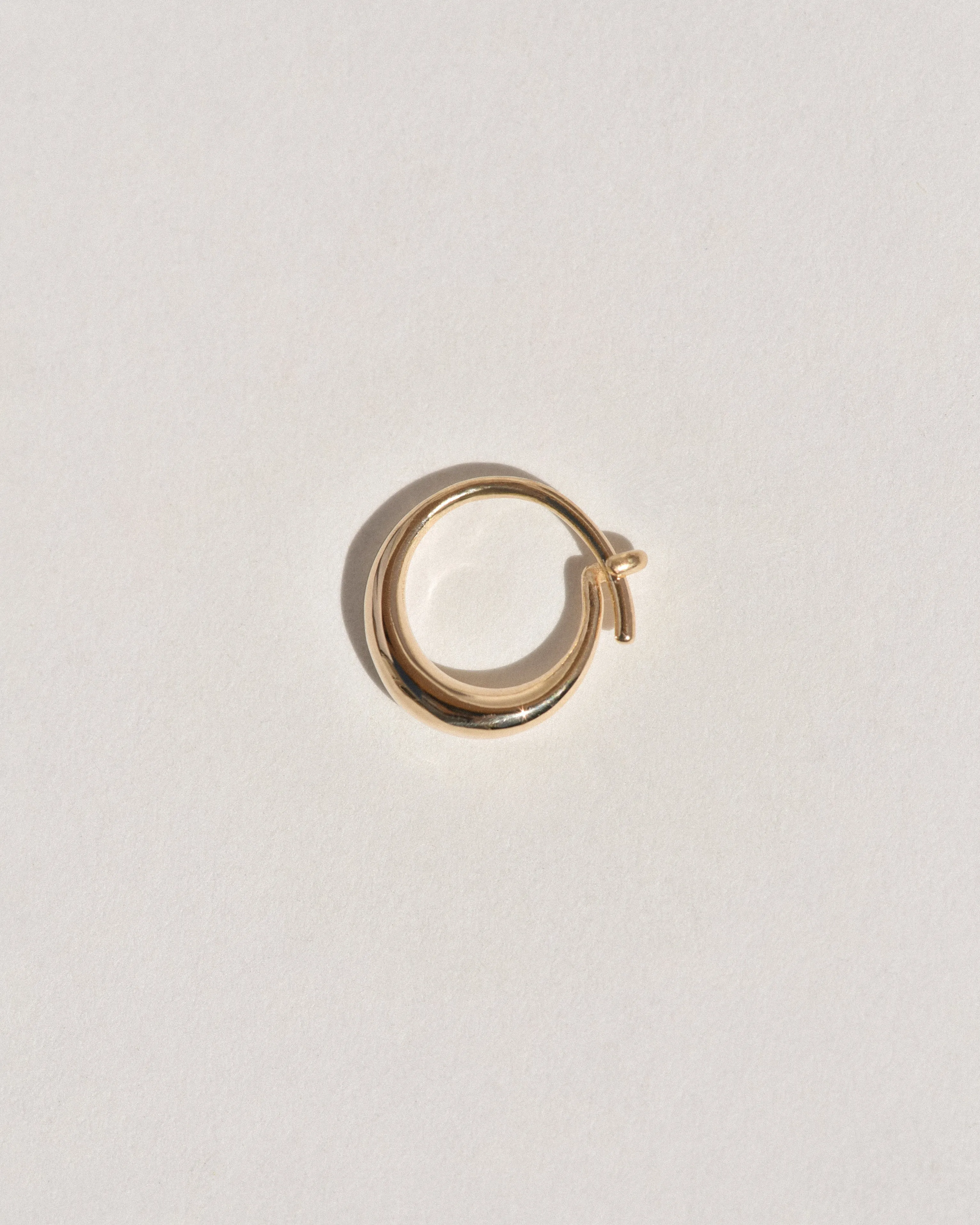 Small Round Sempre Hoop in 14k Yellow Gold sold by Leigh Miller