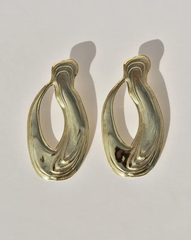 Brass Aleria Earrings sold by Leigh Miller