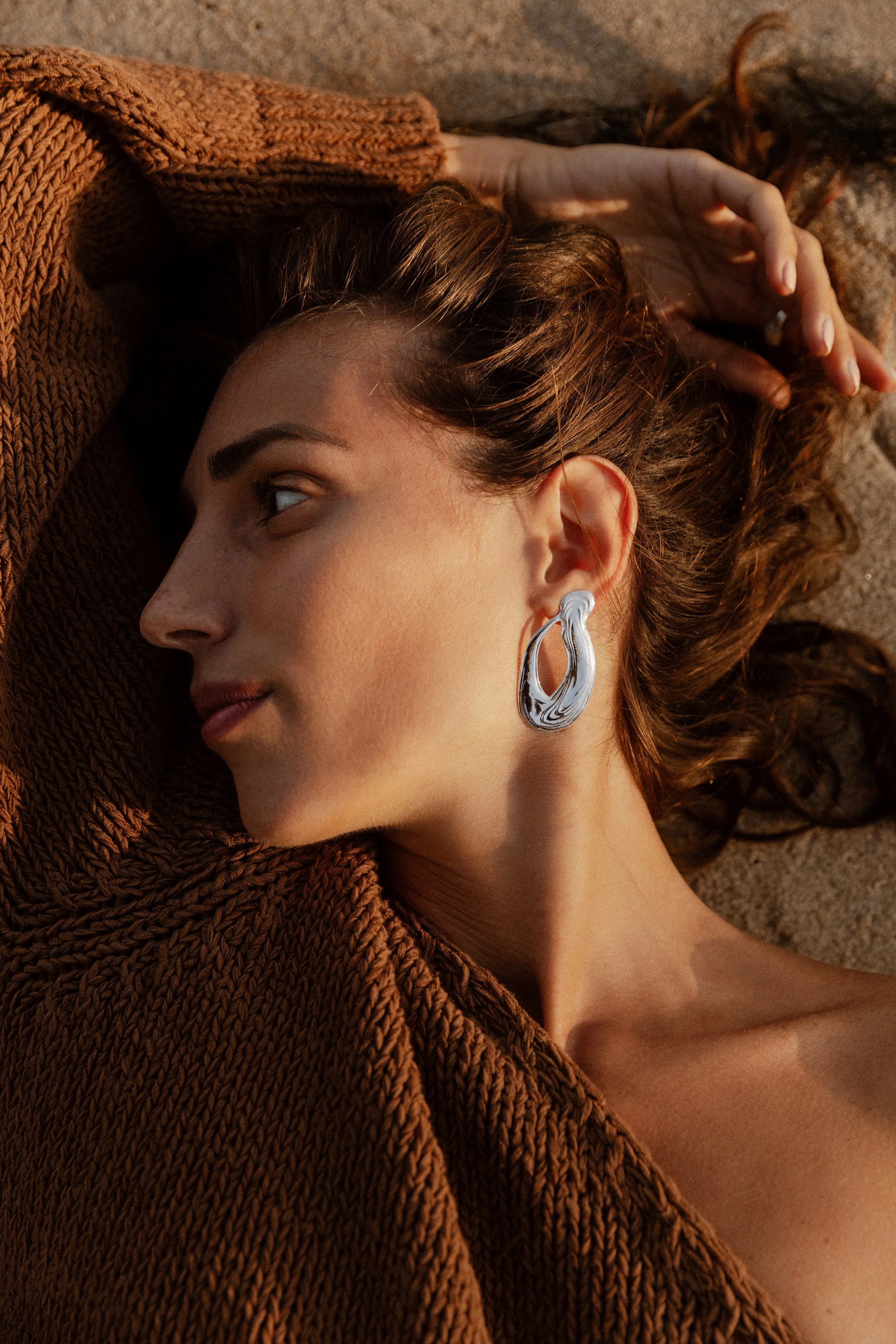 Sterling Silver Aleria Earrings sold by Leigh Miller product image thumbnail 2