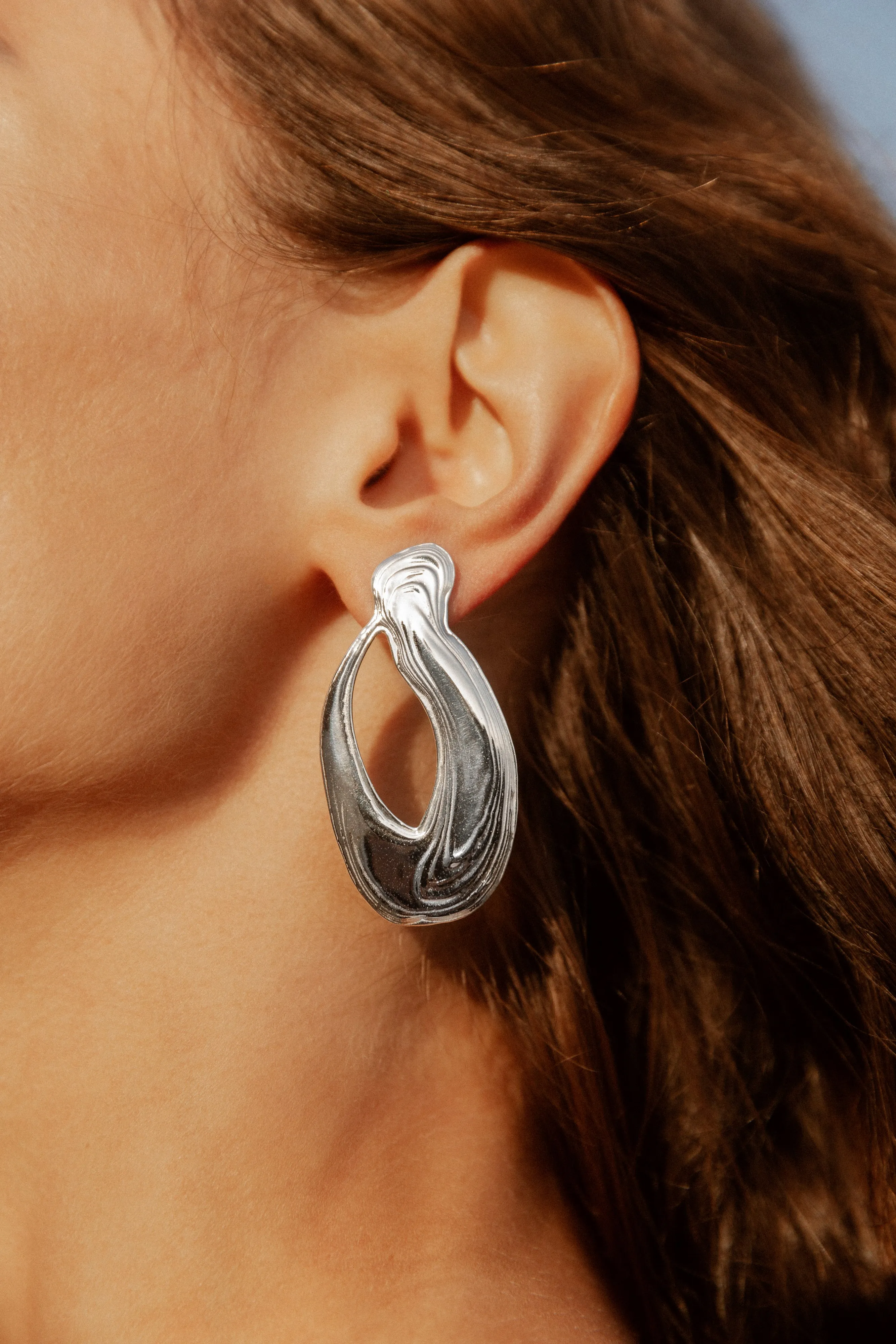 Sterling Silver Aleria Earrings sold by Leigh Miller product image thumbnail 3