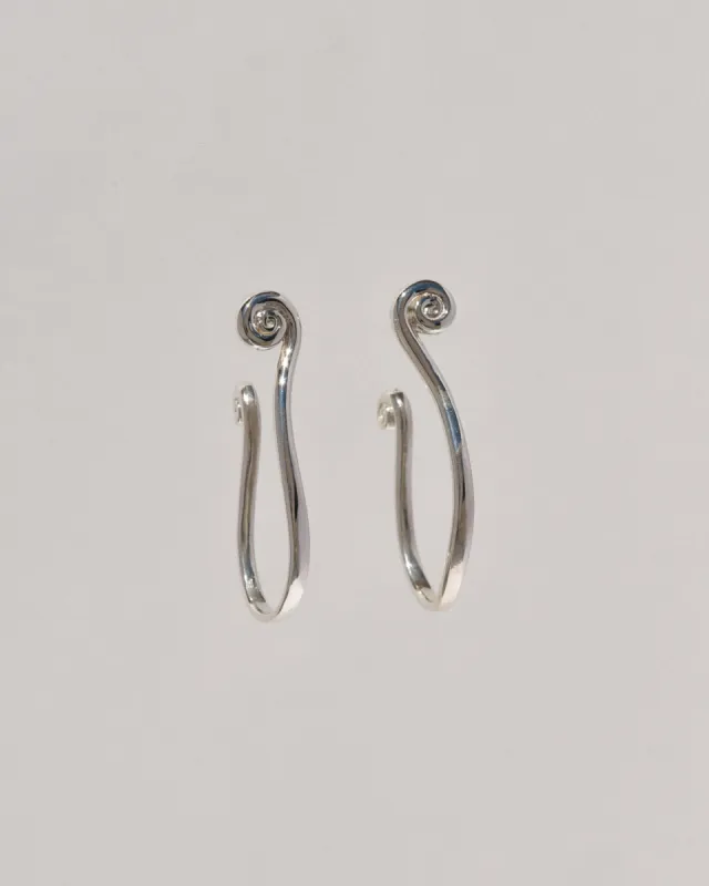 Sterling Silver Fern Hoops sold by Leigh Miller