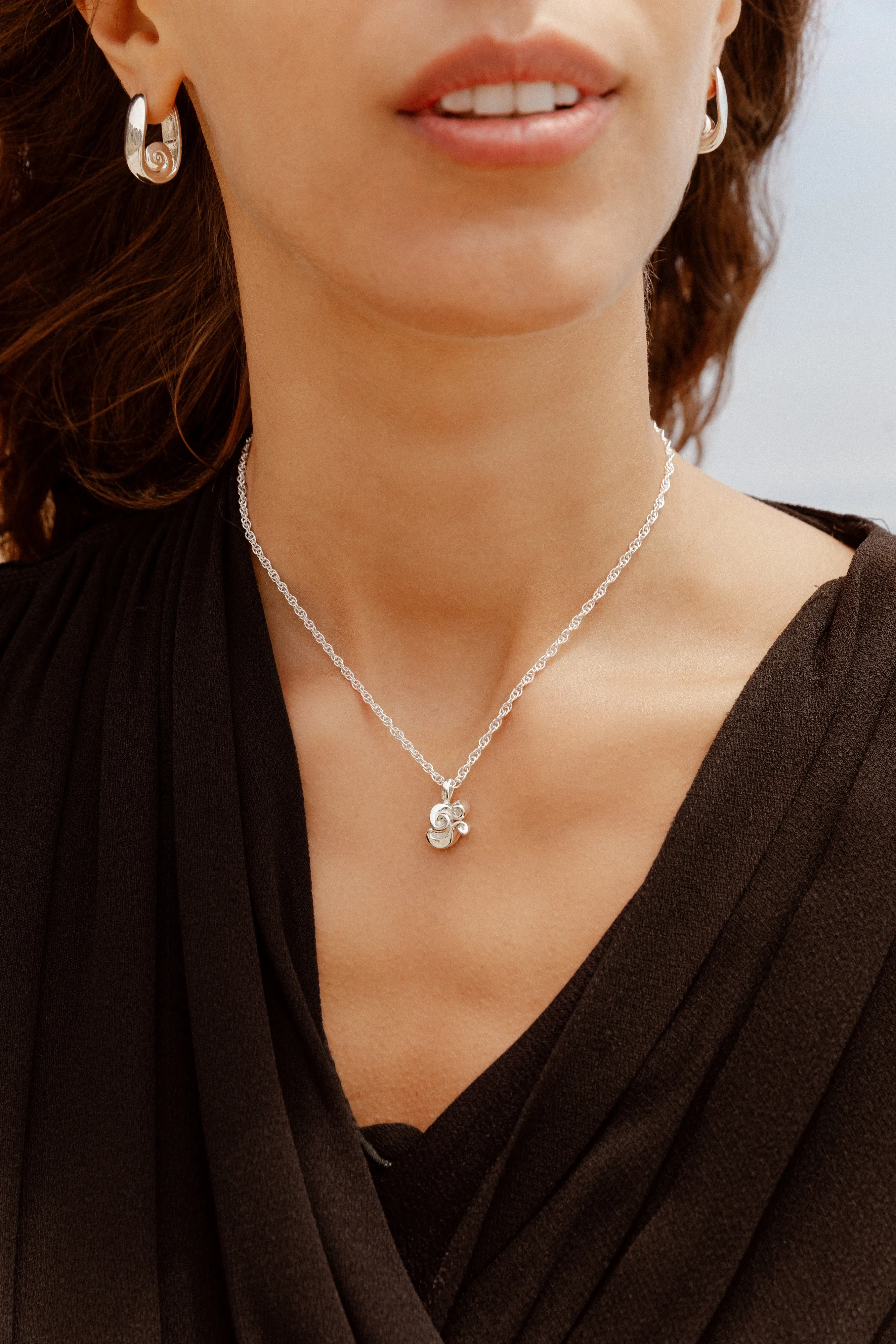 Sterling Silver Lucia Hoops sold by Leigh Miller product image thumbnail 2