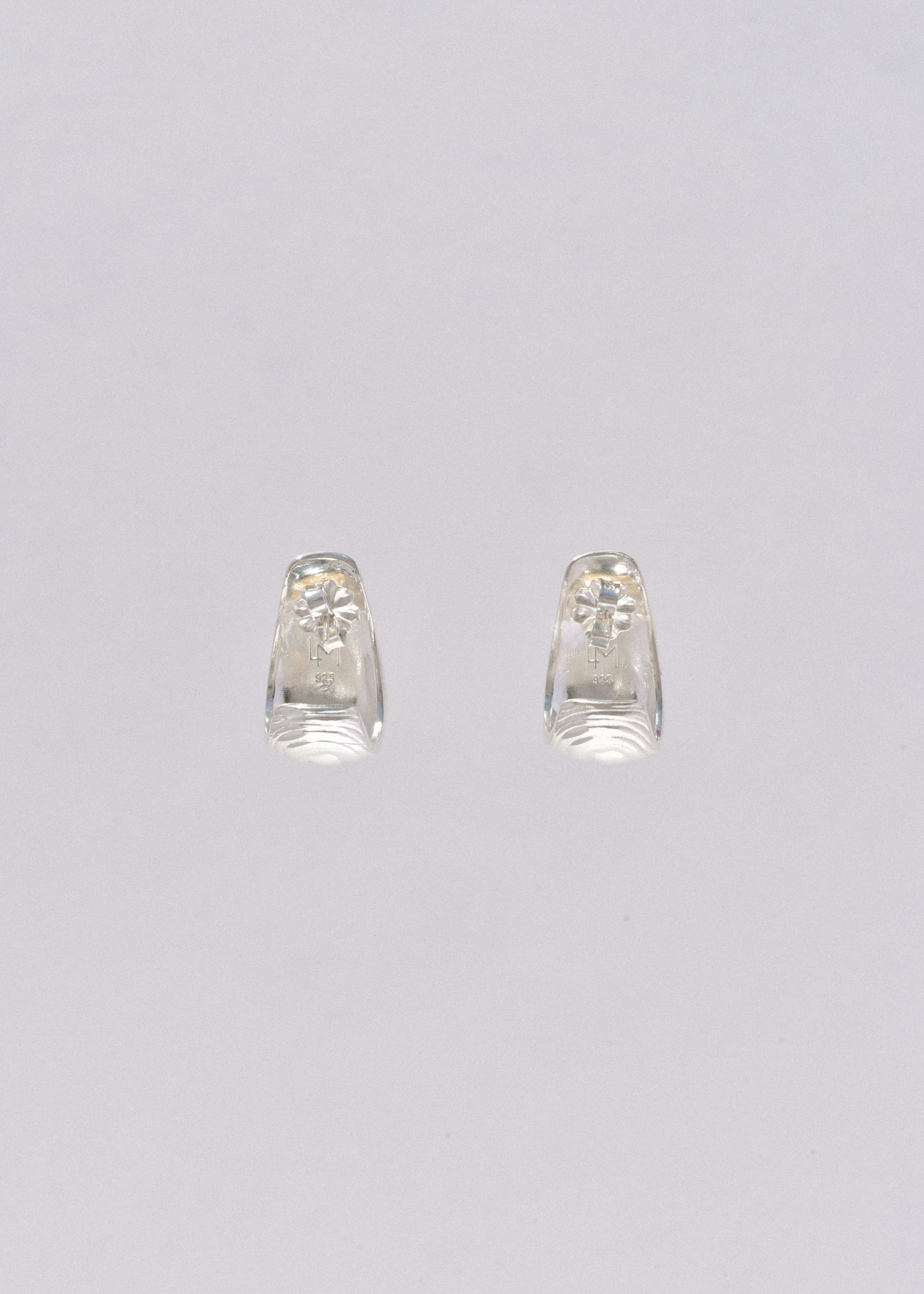 Sterling Silver Grande Piana Hoops sold by Leigh Miller product image thumbnail 4