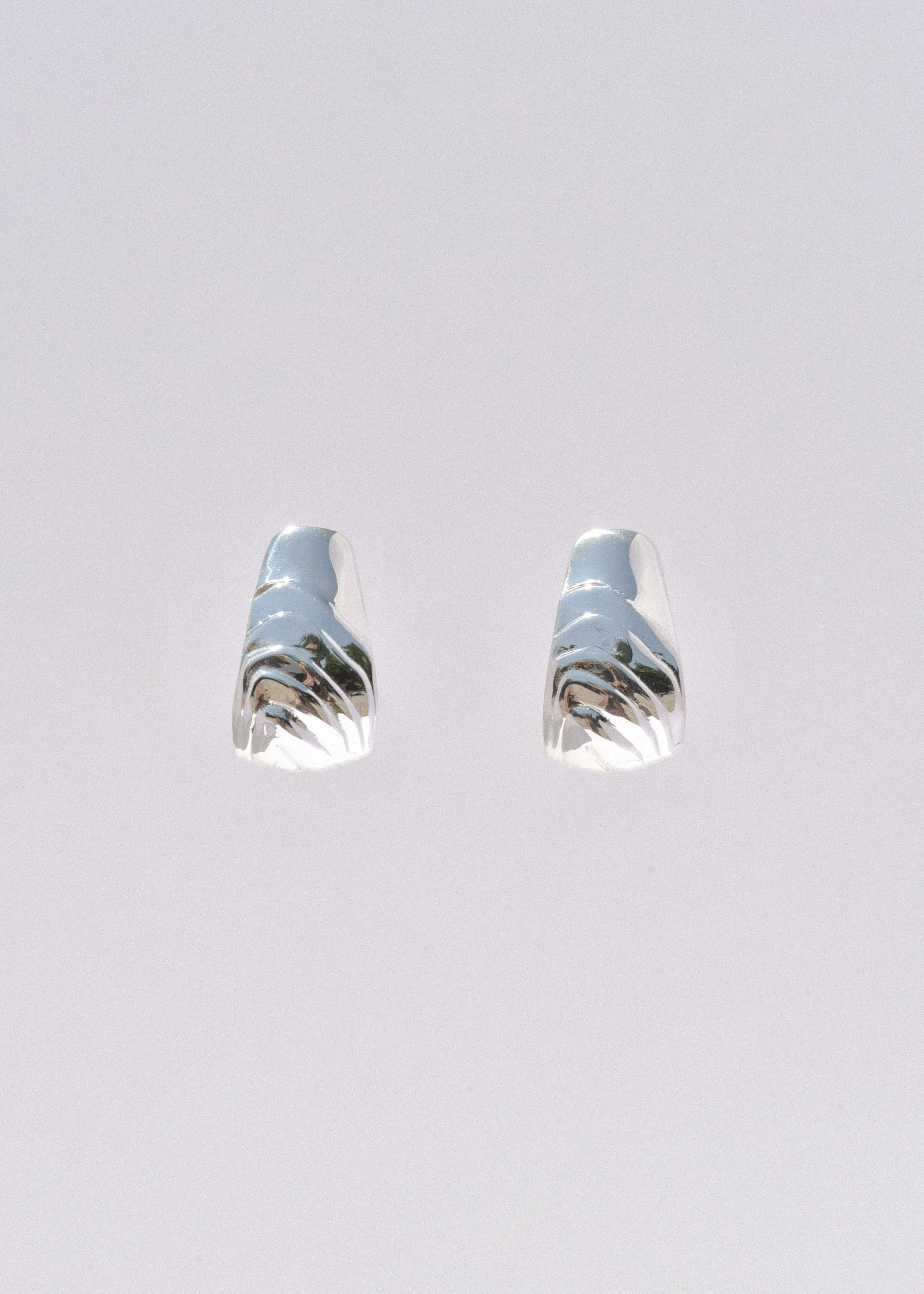 Sterling Silver Grande Piana Hoops sold by Leigh Miller product image thumbnail 3