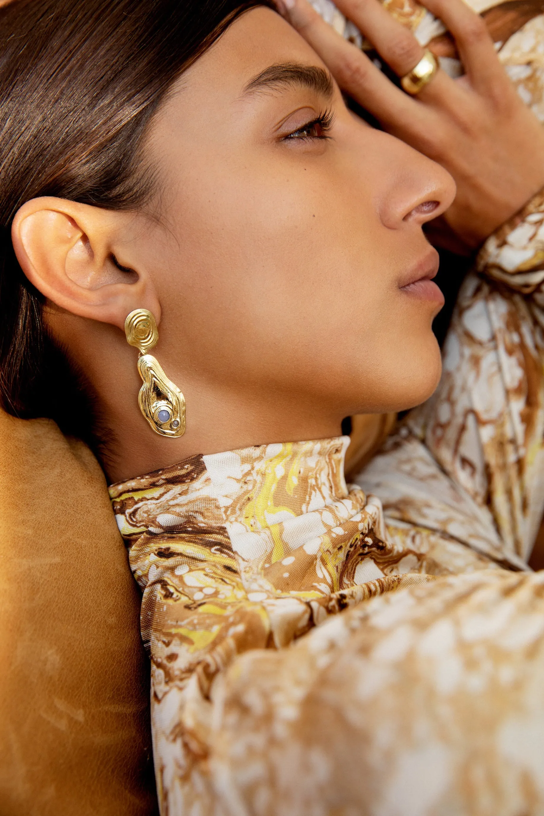 Lava Drop Earrings sold by Leigh Miller product image thumbnail 2