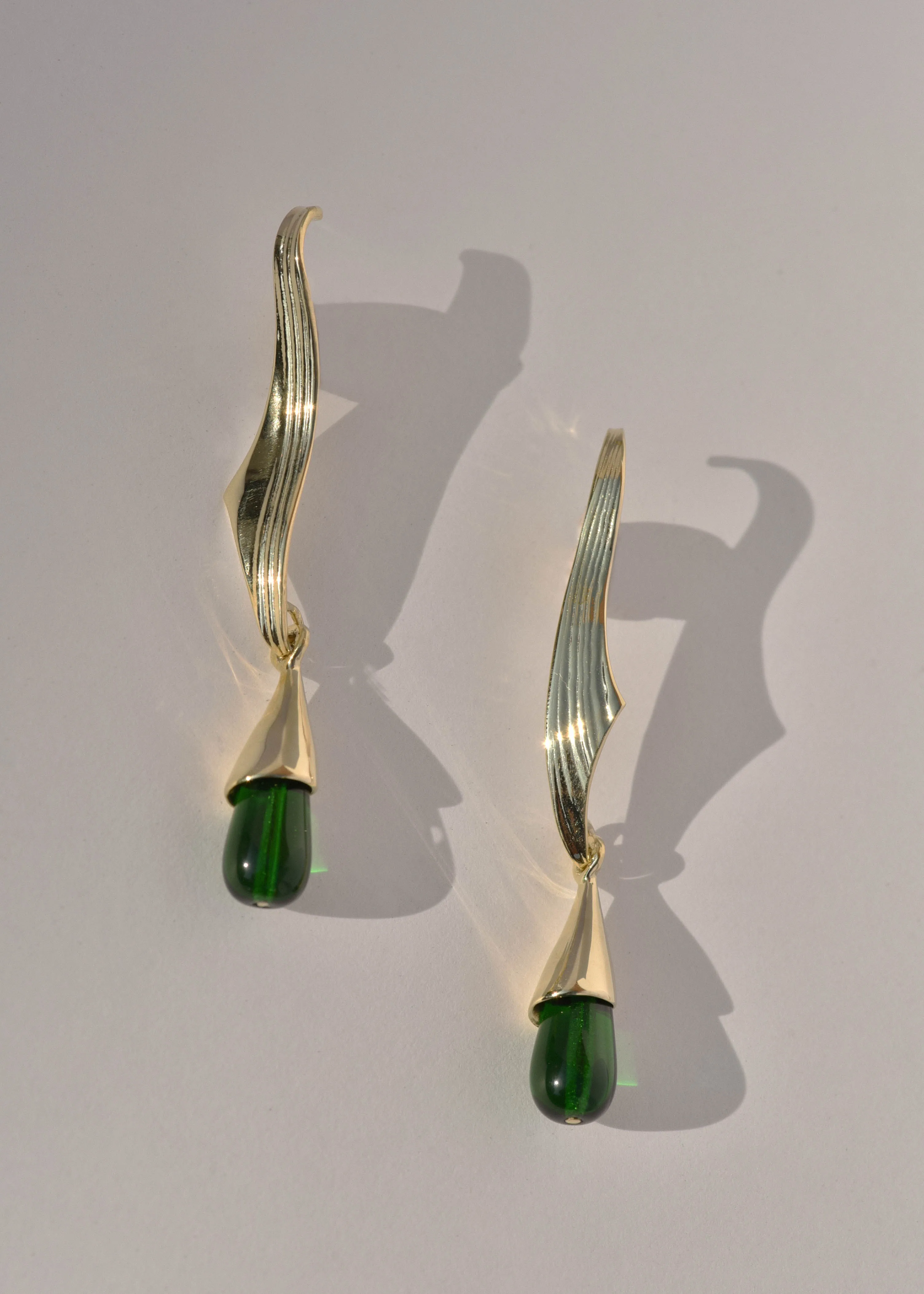 Brass Grape Leaf Earrings sold by Leigh Miller