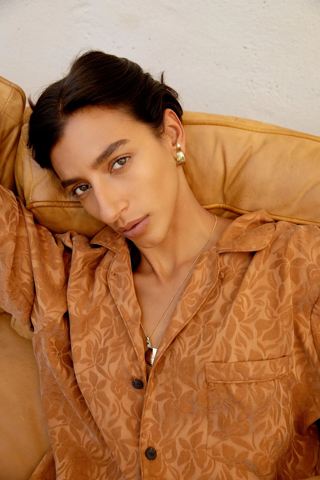 Brass Husk Hoops sold by Leigh Miller product image thumbnail 4