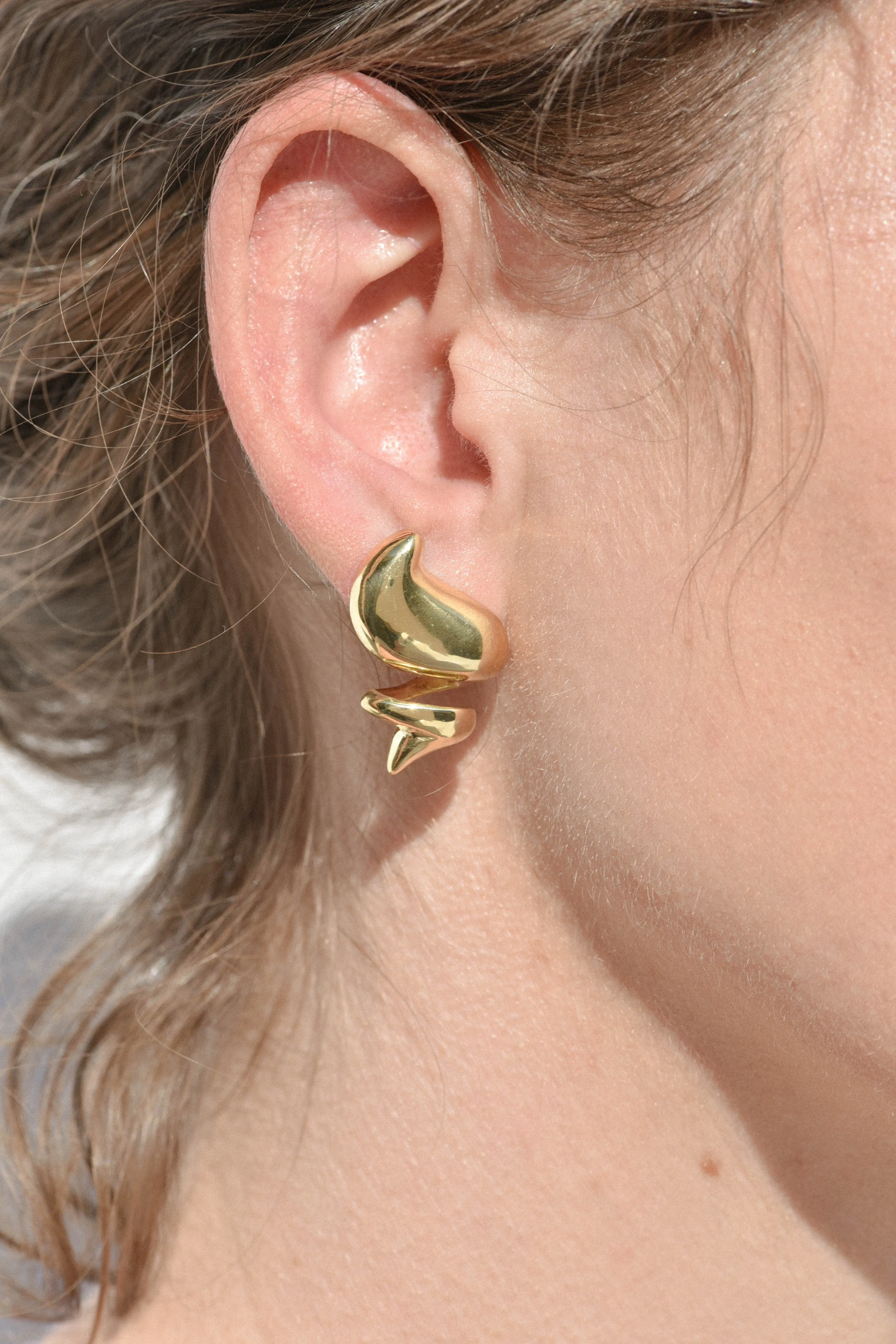 Brass Dollop Studs sold by Leigh Miller product image thumbnail 3