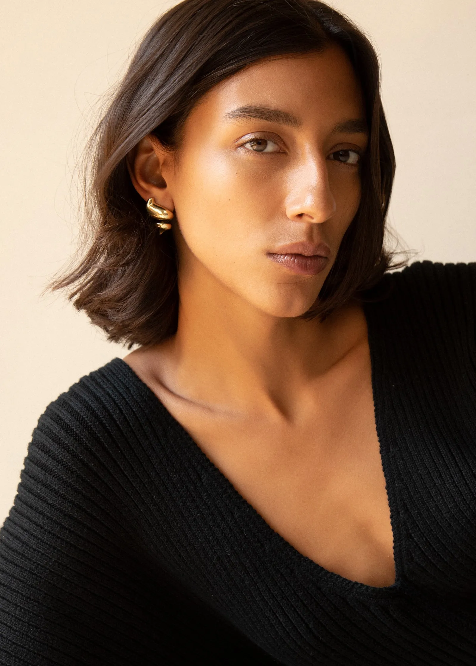 Brass Dollop Studs sold by Leigh Miller product image thumbnail 2