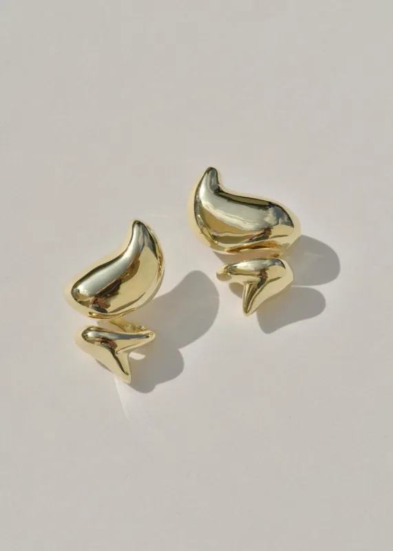 Brass Dollop Studs sold by Leigh Miller