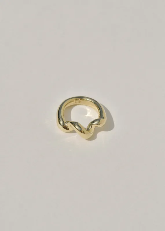 Brass Corkscrew Ring sold by Leigh Miller