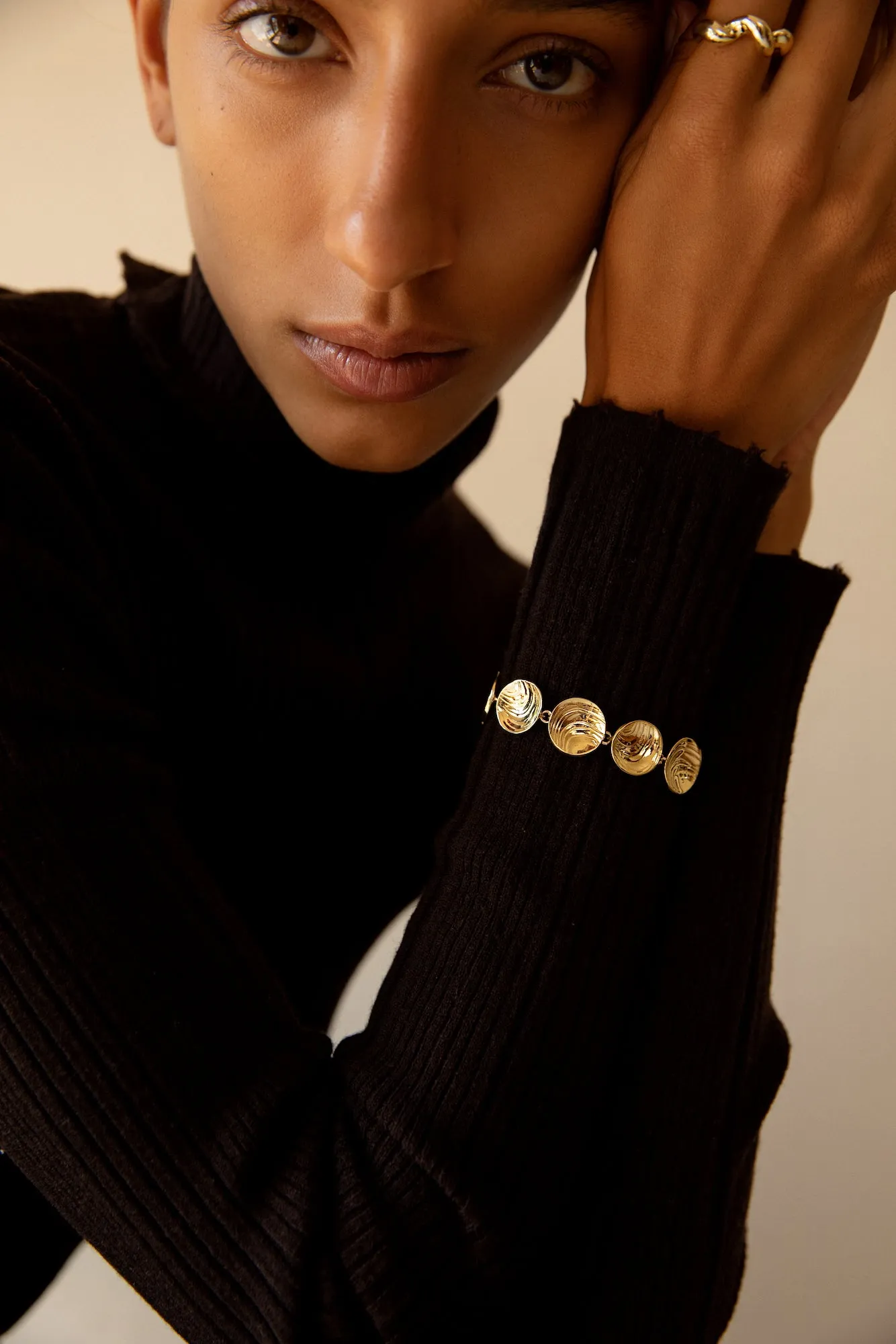 Brass Corkscrew Ring sold by Leigh Miller product image thumbnail 4