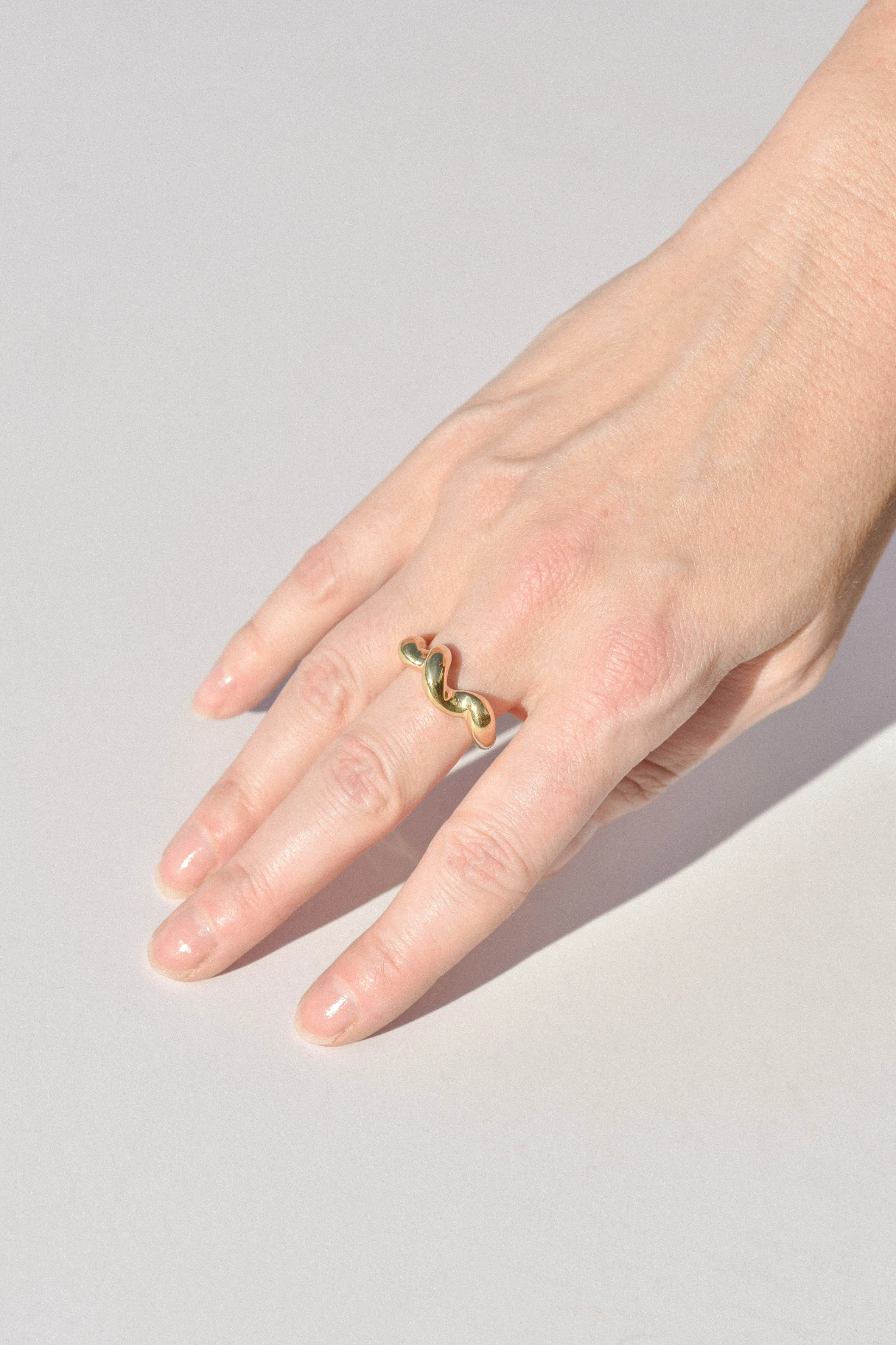 Brass Corkscrew Ring sold by Leigh Miller product image thumbnail 2