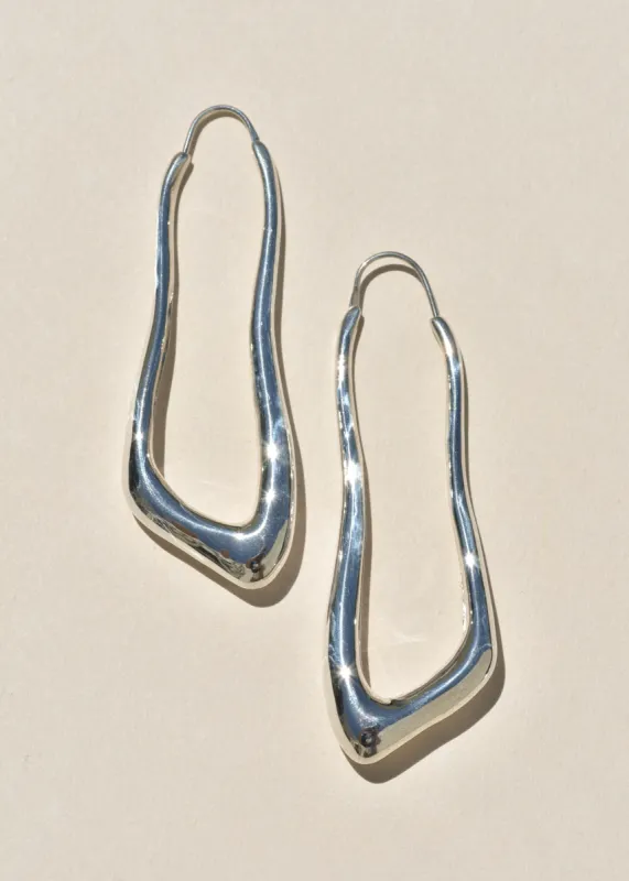Sterling Silver Lanky Hoops sold by Leigh Miller