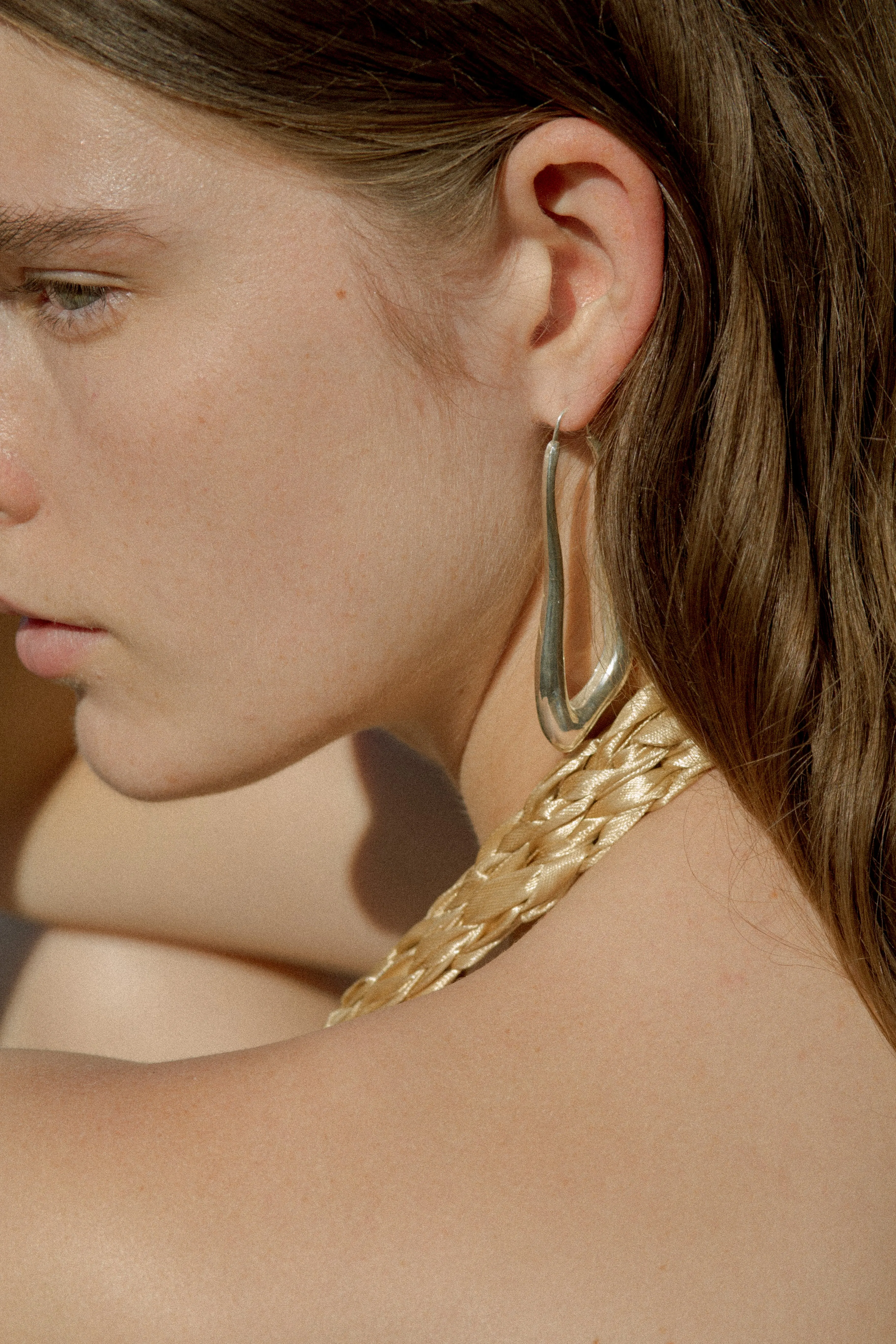 Sterling Silver Lanky Hoops sold by Leigh Miller product image thumbnail 2