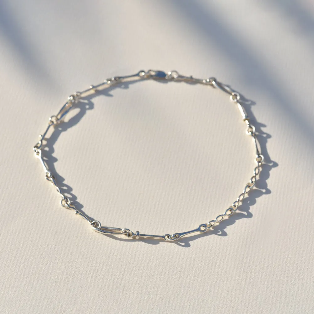 Sterling Silver Doodle Chain Choker sold by Leigh Miller