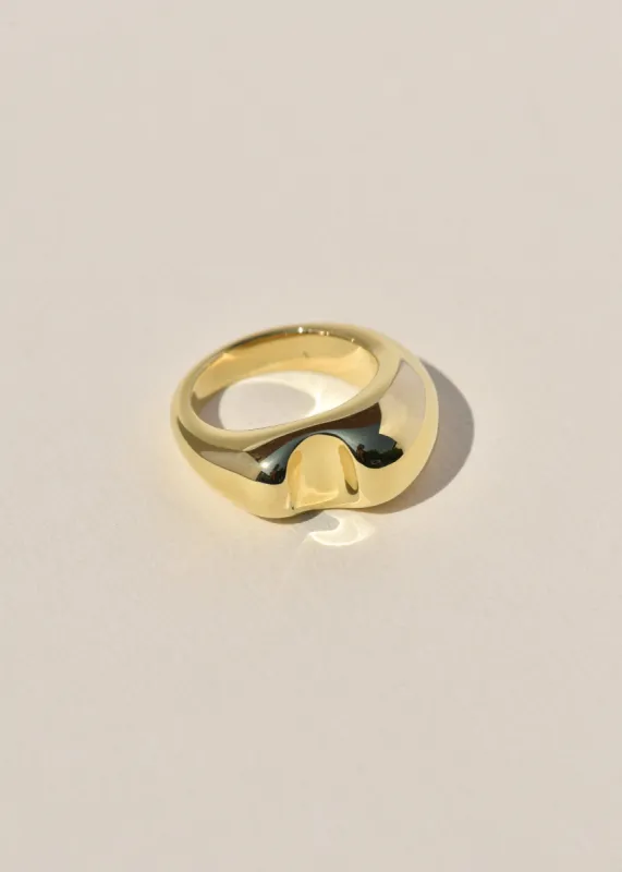 Brass Bite Ring sold by Leigh Miller