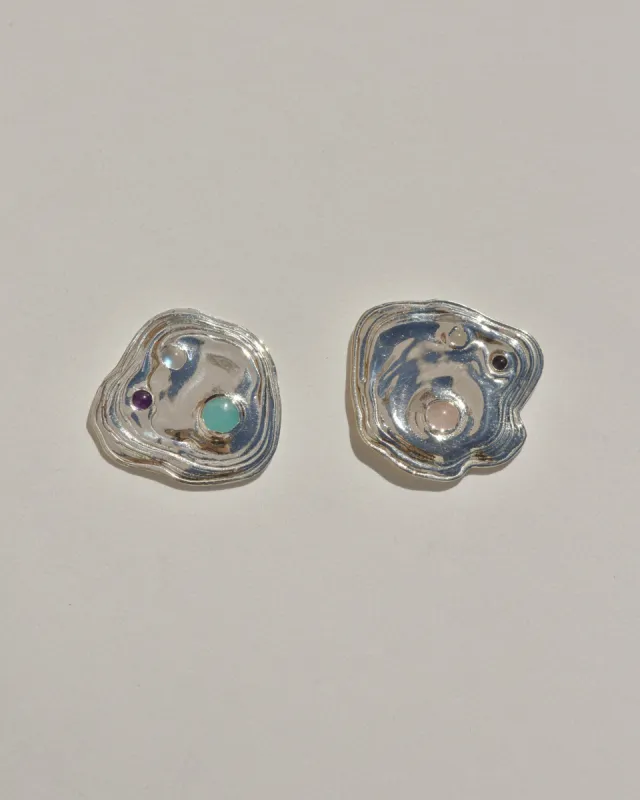 Sterling Silver Lava Studs sold by Leigh Miller