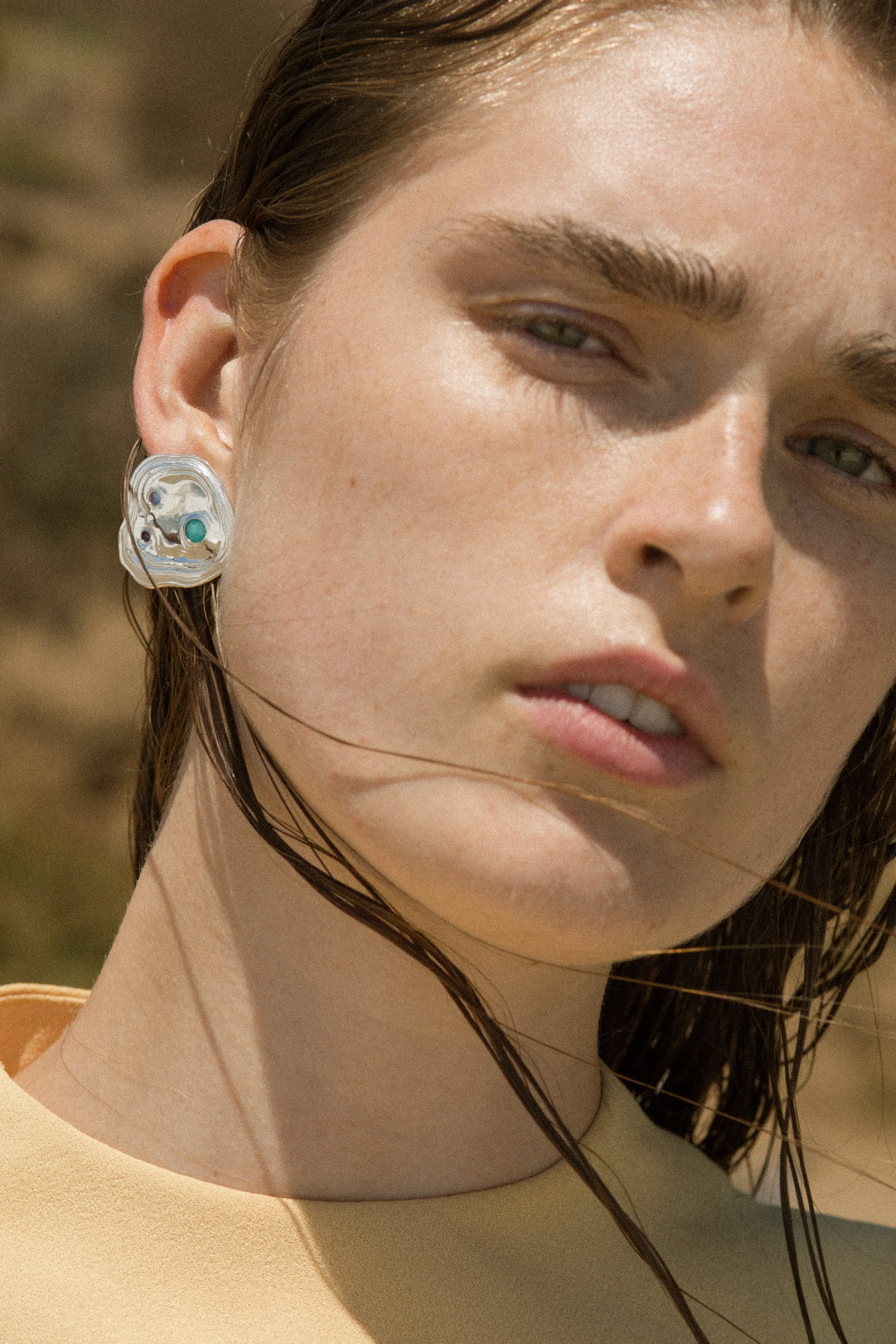 Brass Lava Studs sold by Leigh Miller product image thumbnail 3