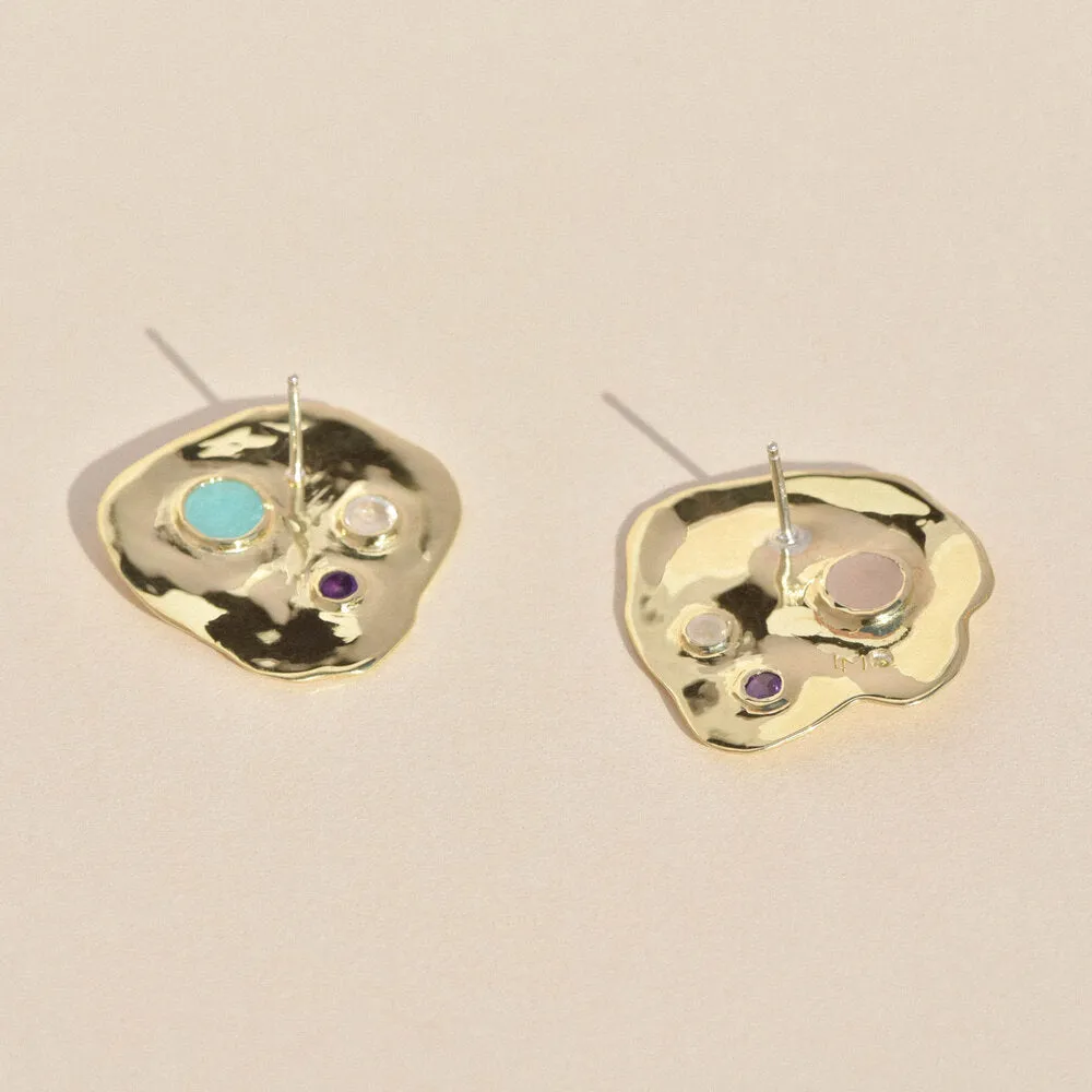 Brass Lava Studs sold by Leigh Miller product image thumbnail 2