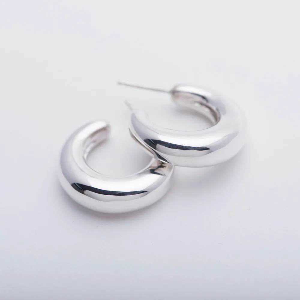 Sterling Silver Mini Bubble Hoops sold by Leigh Miller product image thumbnail 3