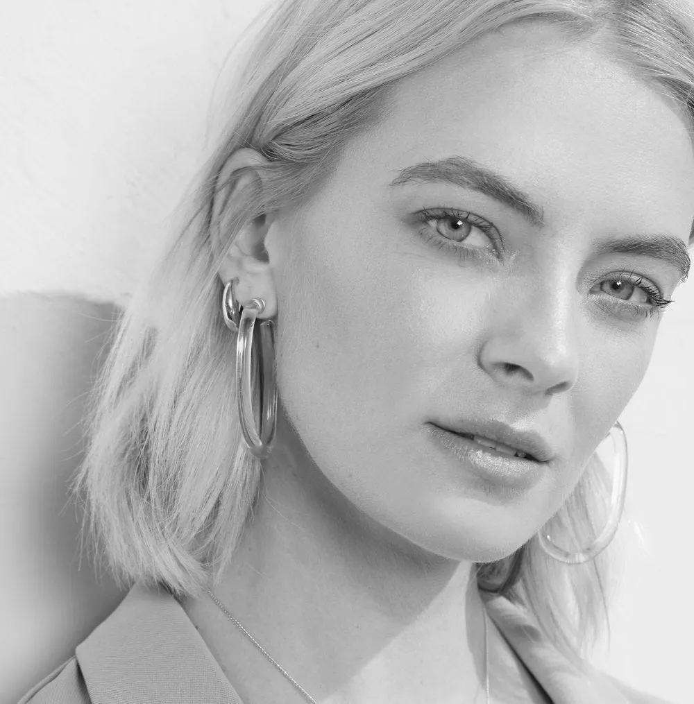 Sterling Silver Mini Bubble Hoops sold by Leigh Miller product image thumbnail 2