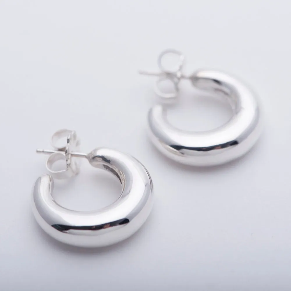Sterling Silver Mini Bubble Hoops sold by Leigh Miller product image thumbnail 4