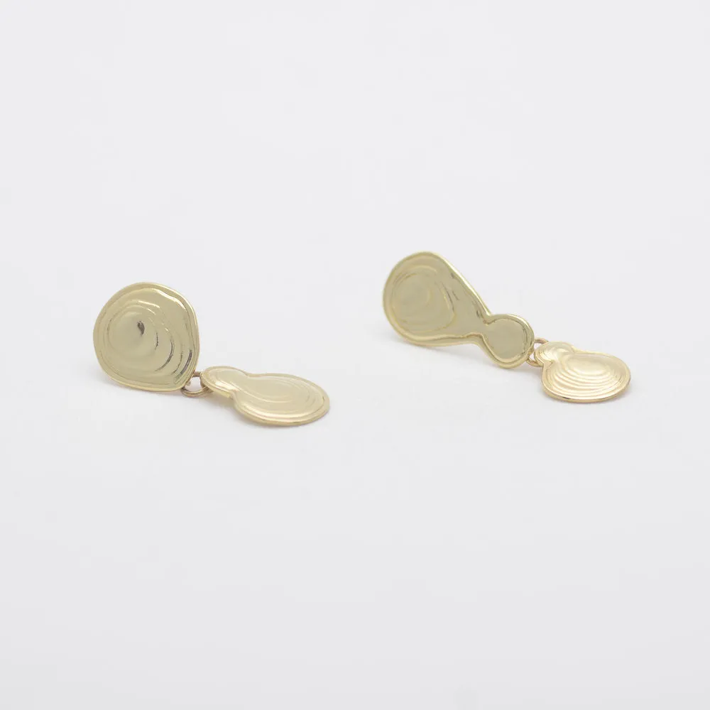 Brass Double Drop Earrings sold by Leigh Miller product image thumbnail 3