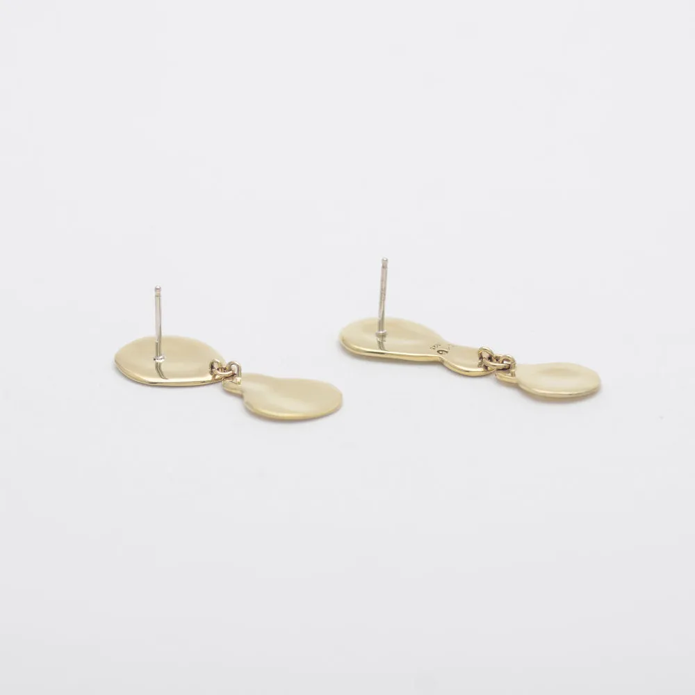 Brass Double Drop Earrings sold by Leigh Miller product image thumbnail 4