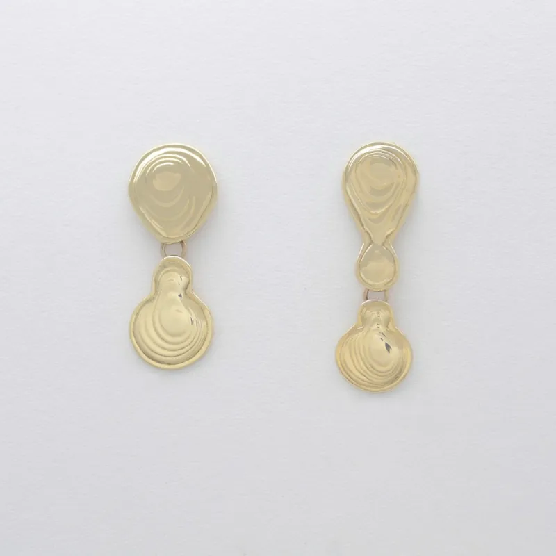 Brass Double Drop Earrings sold by Leigh Miller