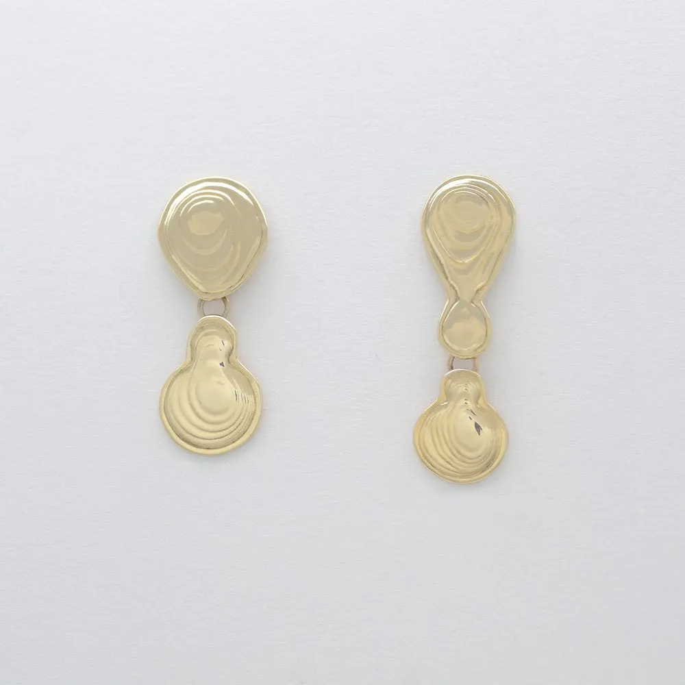 Brass Double Drop Earrings sold by Leigh Miller