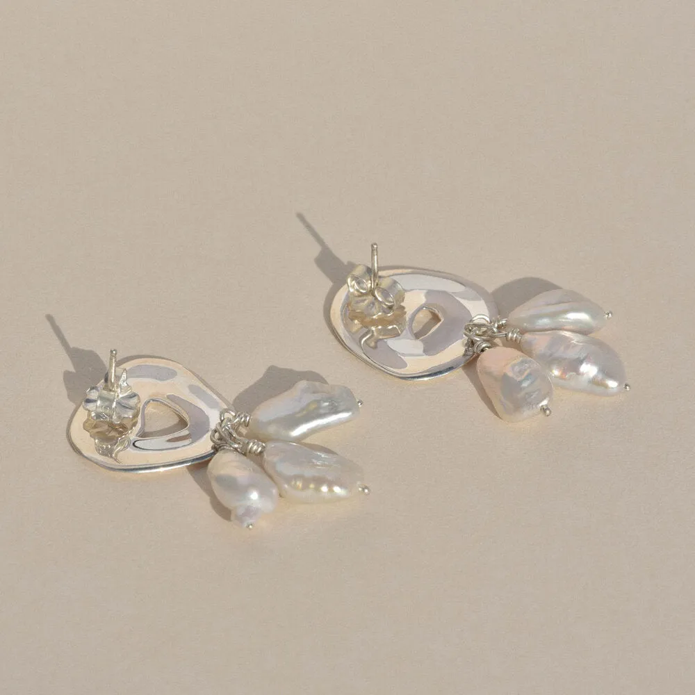 Sterling Silver Castanet Earrings sold by Leigh Miller product image thumbnail 4