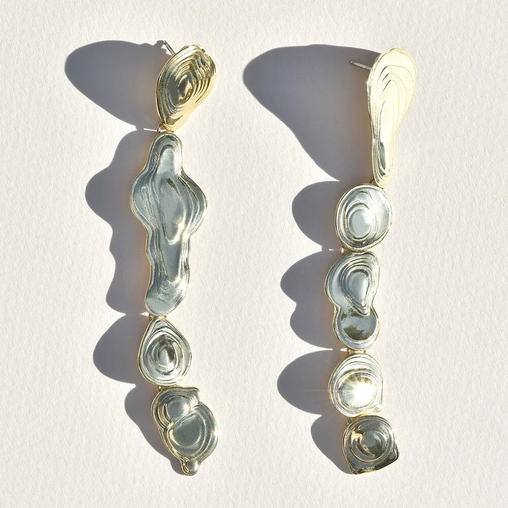 Brass Drip Earrings sold by Leigh Miller