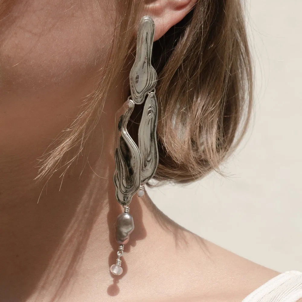 Sterling Silver Current Earrings sold by Leigh Miller