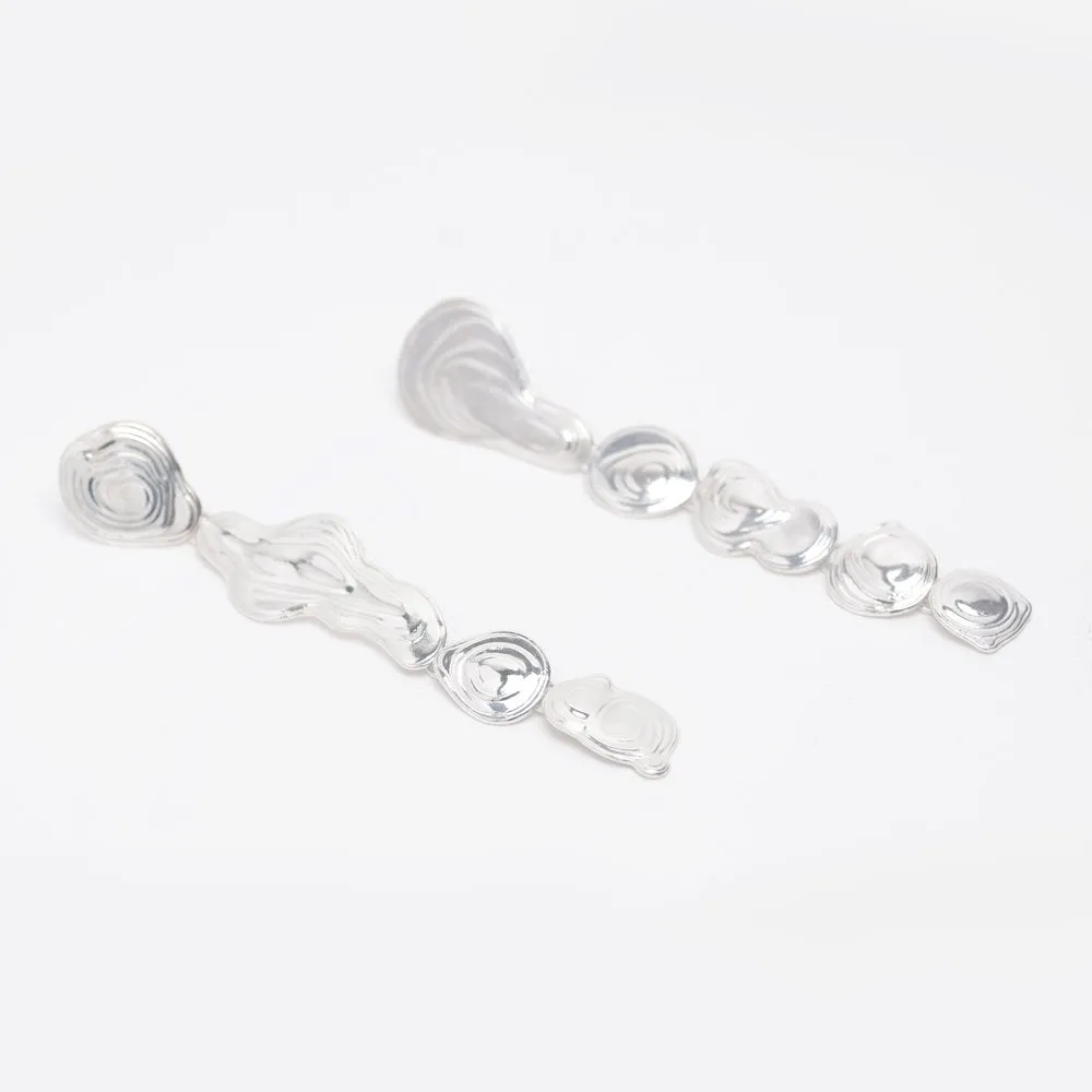 Sterling Silver Drip Earrings sold by Leigh Miller product image thumbnail 4