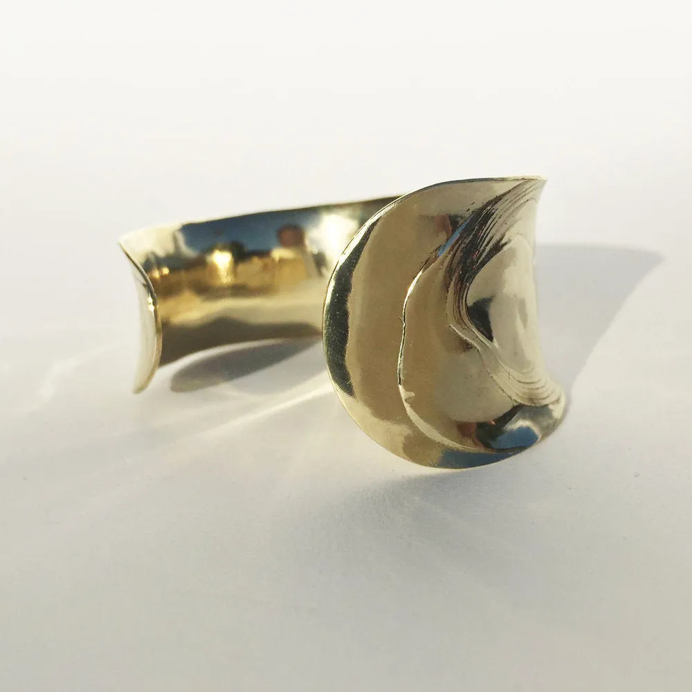 Brass Anticlast Cuff sold by Leigh Miller product image thumbnail 2