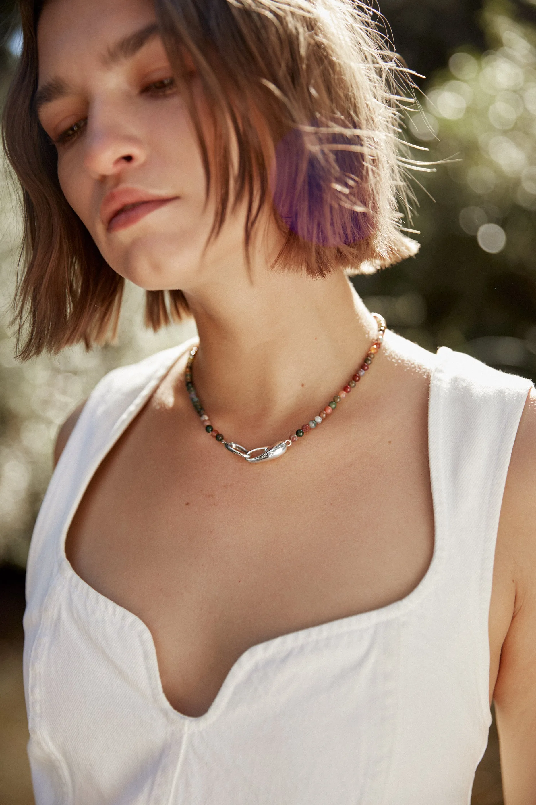 Sterling Silver Lapis Choker sold by Leigh Miller product image thumbnail 2