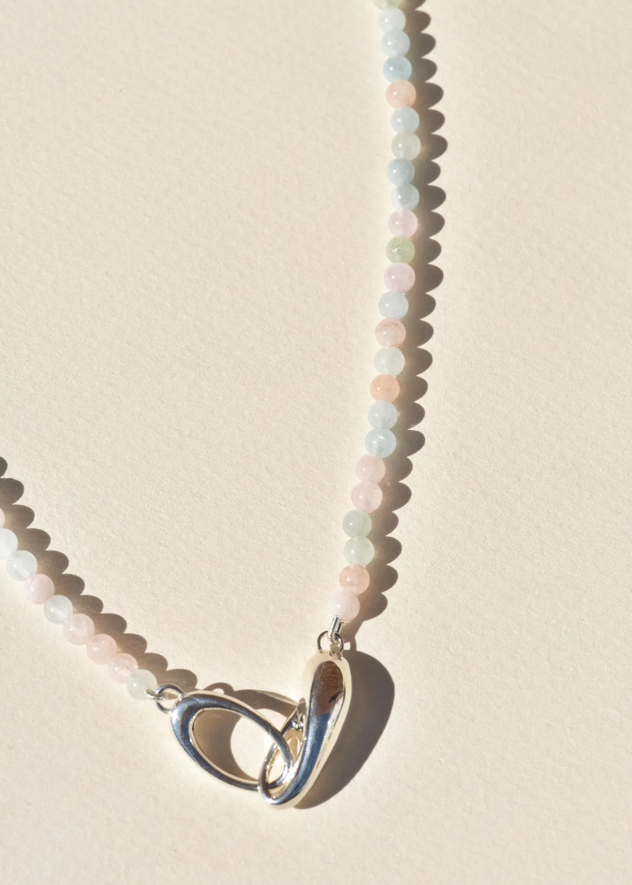 Morganite and Sterling Silver Choker sold by Leigh Miller product image thumbnail 3