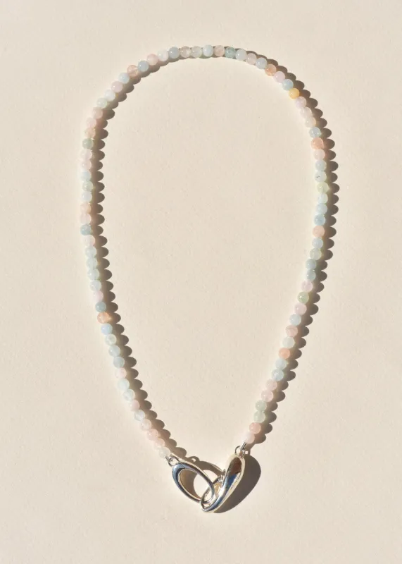 Morganite and Sterling Silver Choker sold by Leigh Miller