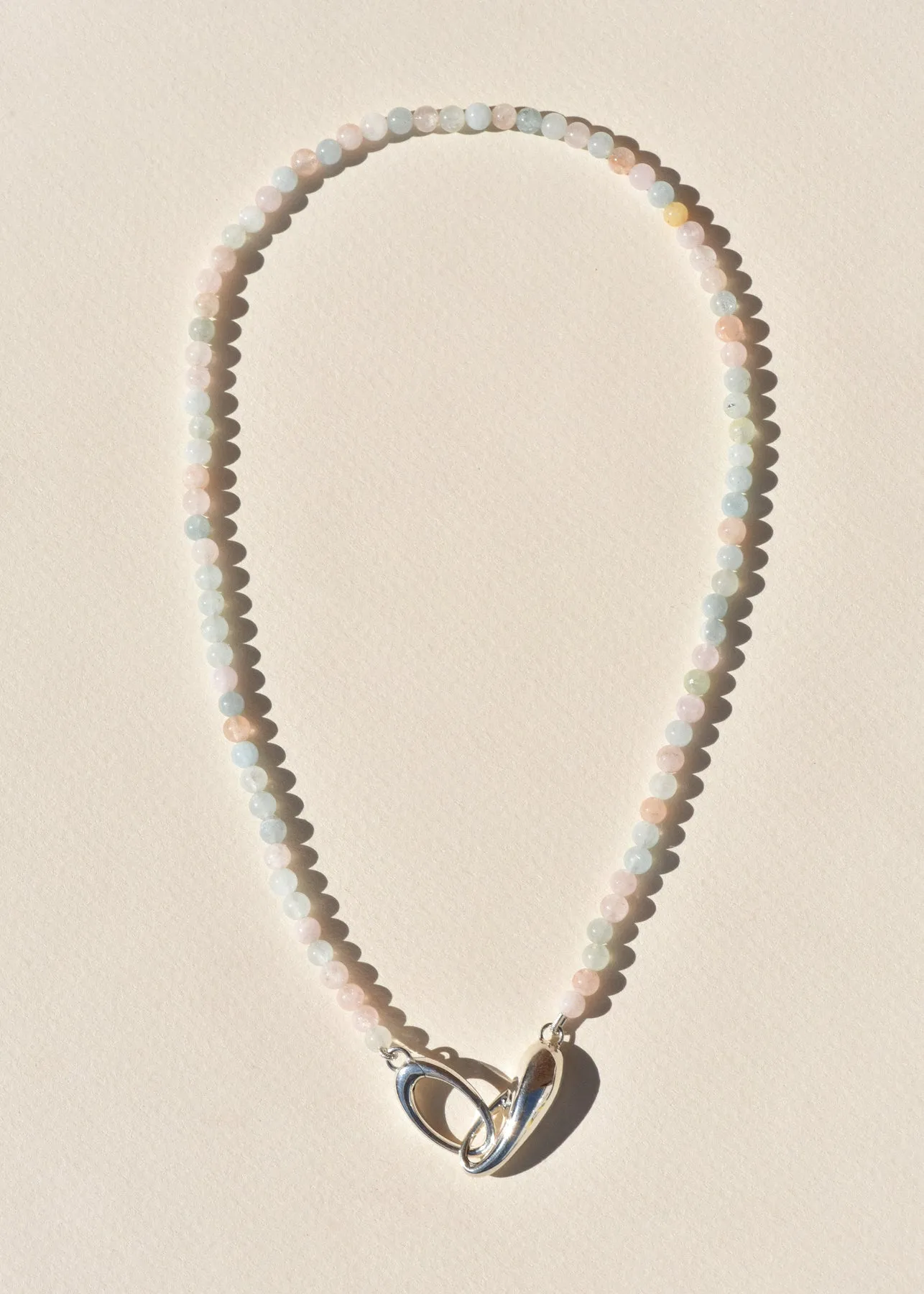 Morganite and Sterling Silver Choker sold by Leigh Miller