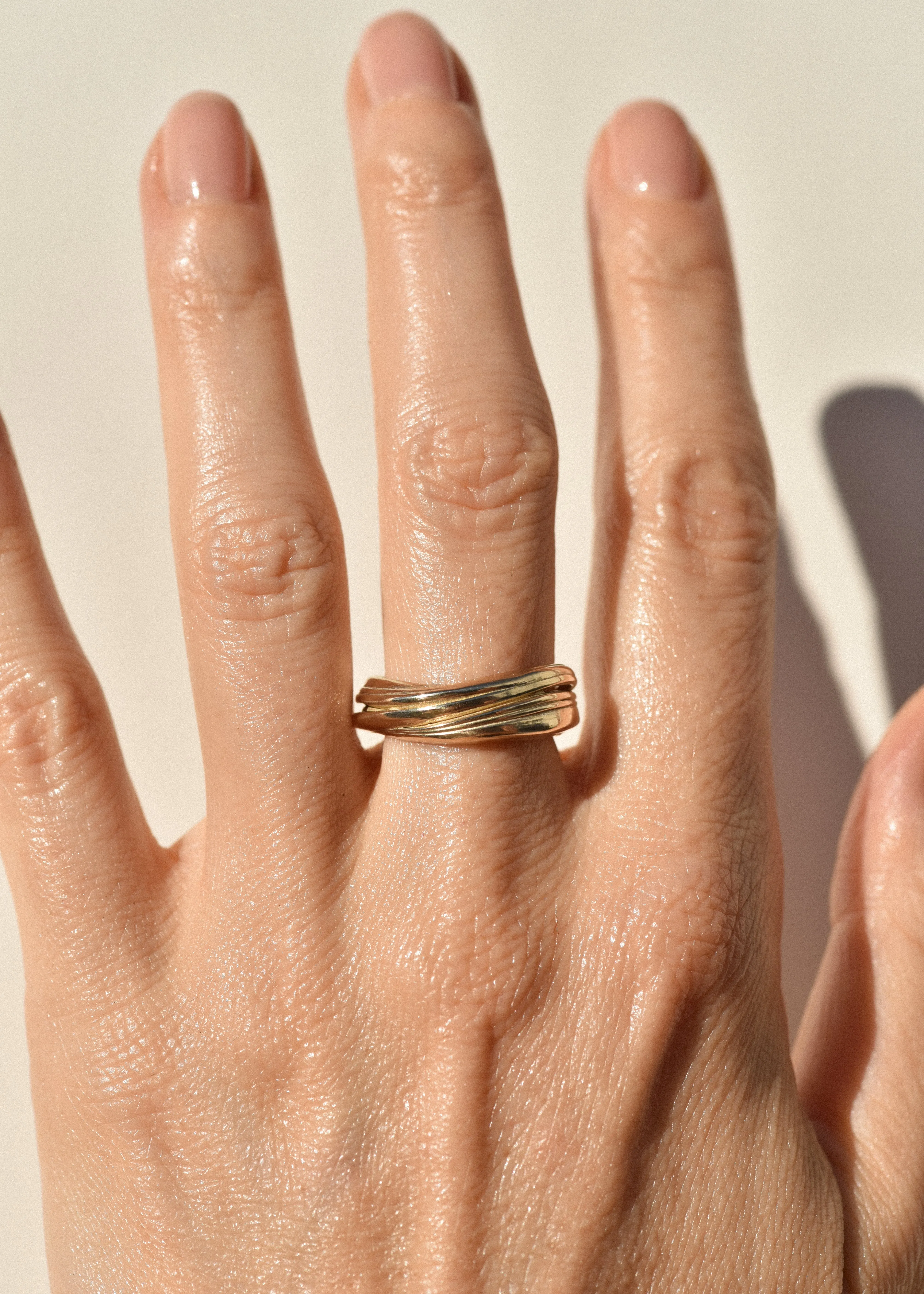 Gold Soft Wave Ring- Trial Sample sold by Leigh Miller product image thumbnail 3