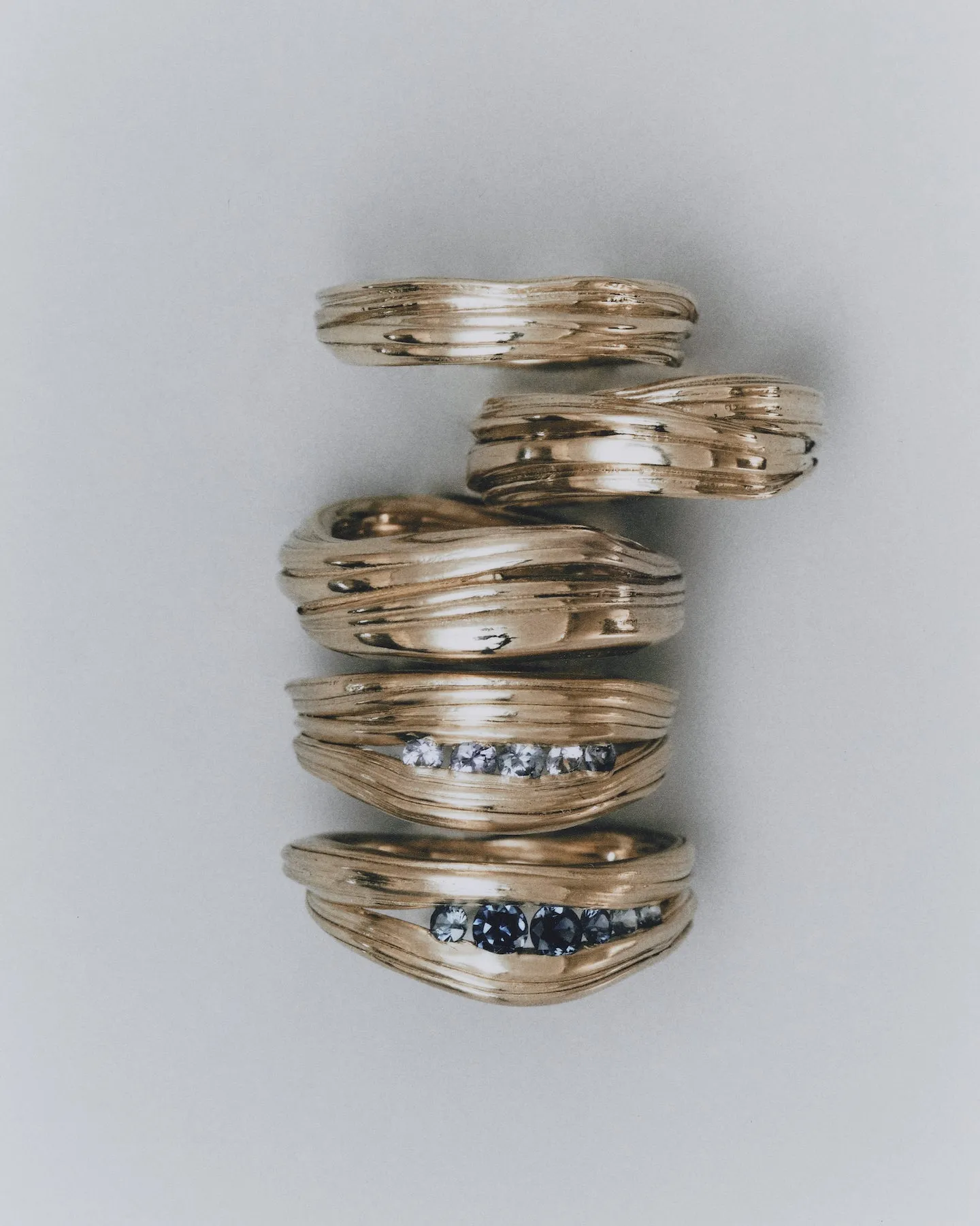 Gold Soft Wave Ring- Trial Sample sold by Leigh Miller product image thumbnail 4