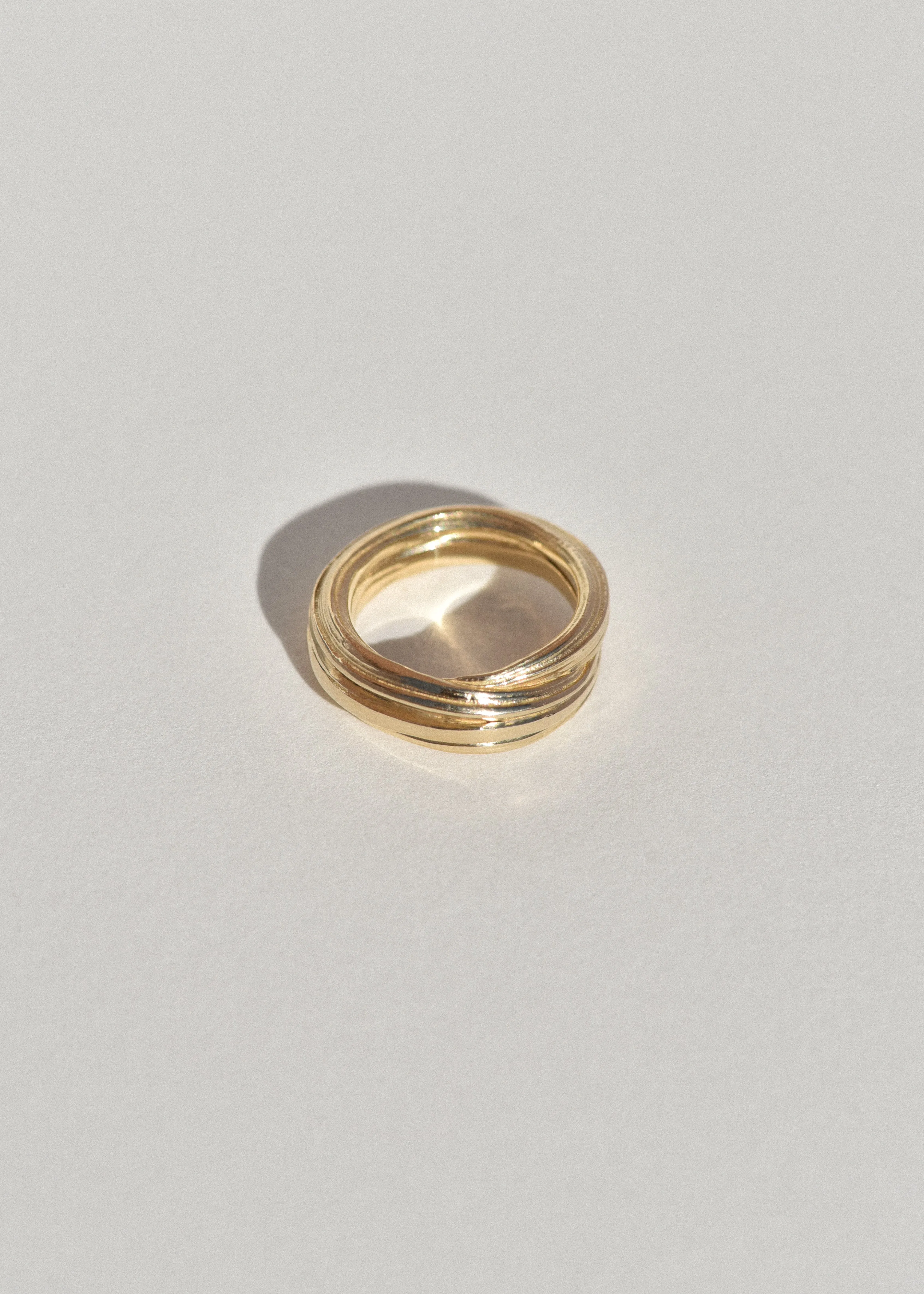 Gold Folded Pinky Ring- Trial Sample sold by Leigh Miller product image thumbnail 2