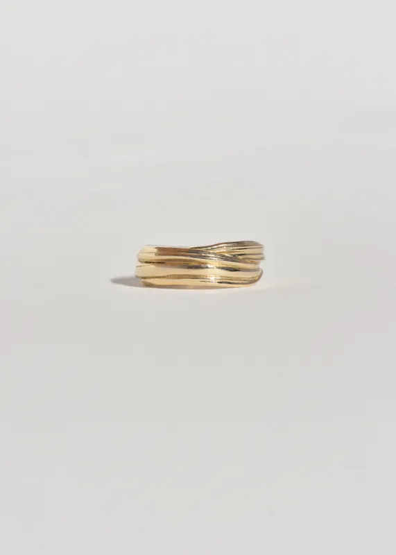 Gold Folded Pinky Ring- Trial Sample sold by Leigh Miller