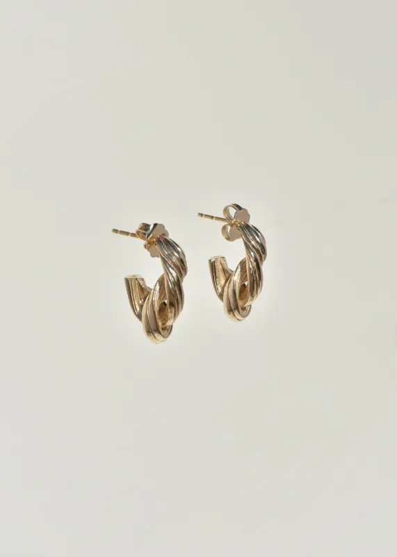 Gold Entwined Hoops- Trial Sample sold by Leigh Miller