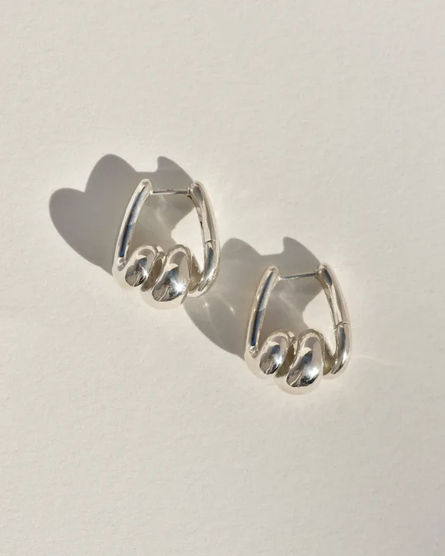 Chunky Corkscrew Hoops made by Leigh Miller