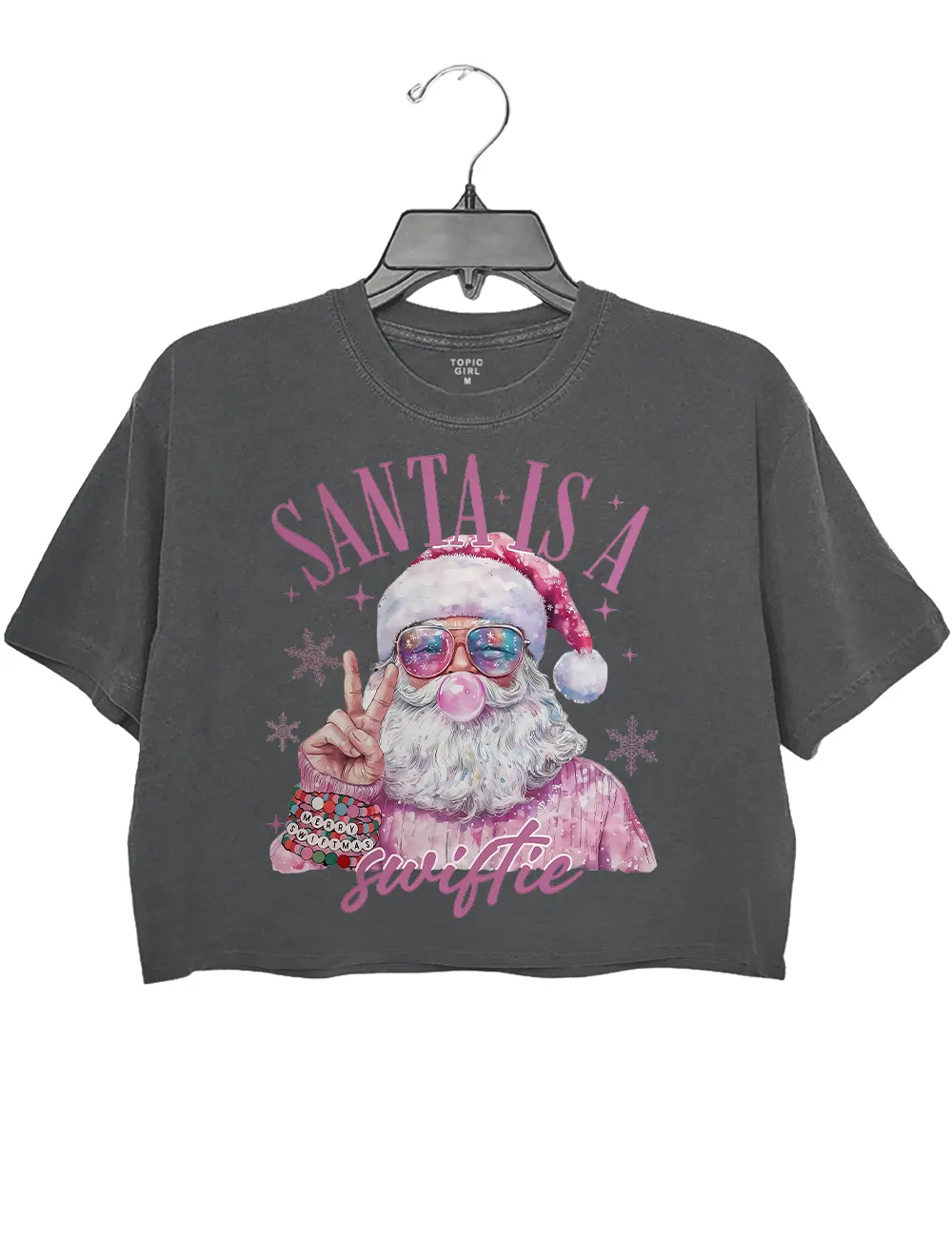 Santa Is A Swiftie Crop Top sold by Topic Girl
