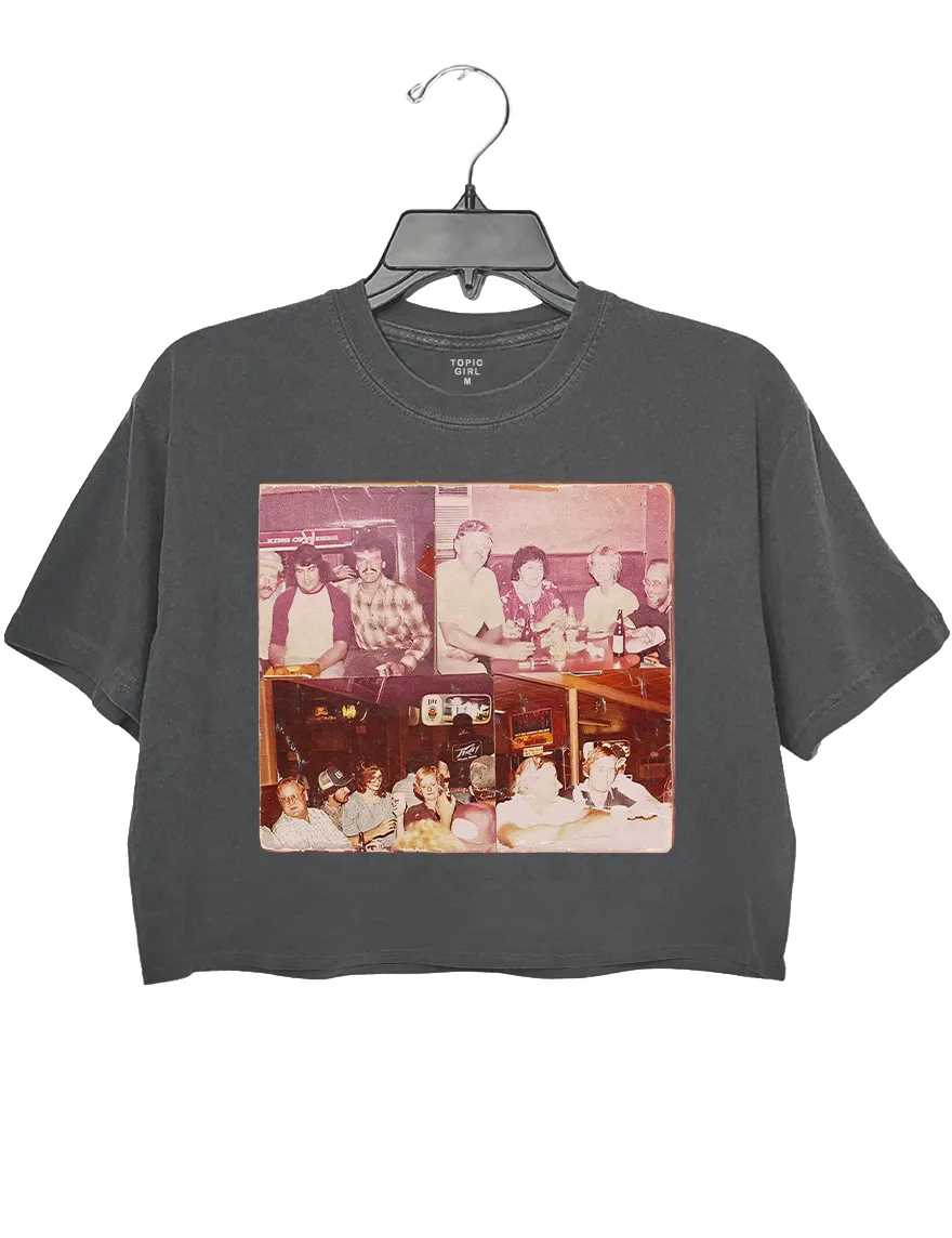 The Great American Bar Scene Crop Top sold by Topic Girl product image thumbnail 2