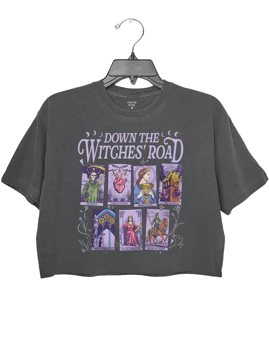 Down The Witches Road Crop Top sold by Topic Girl product image thumbnail 5