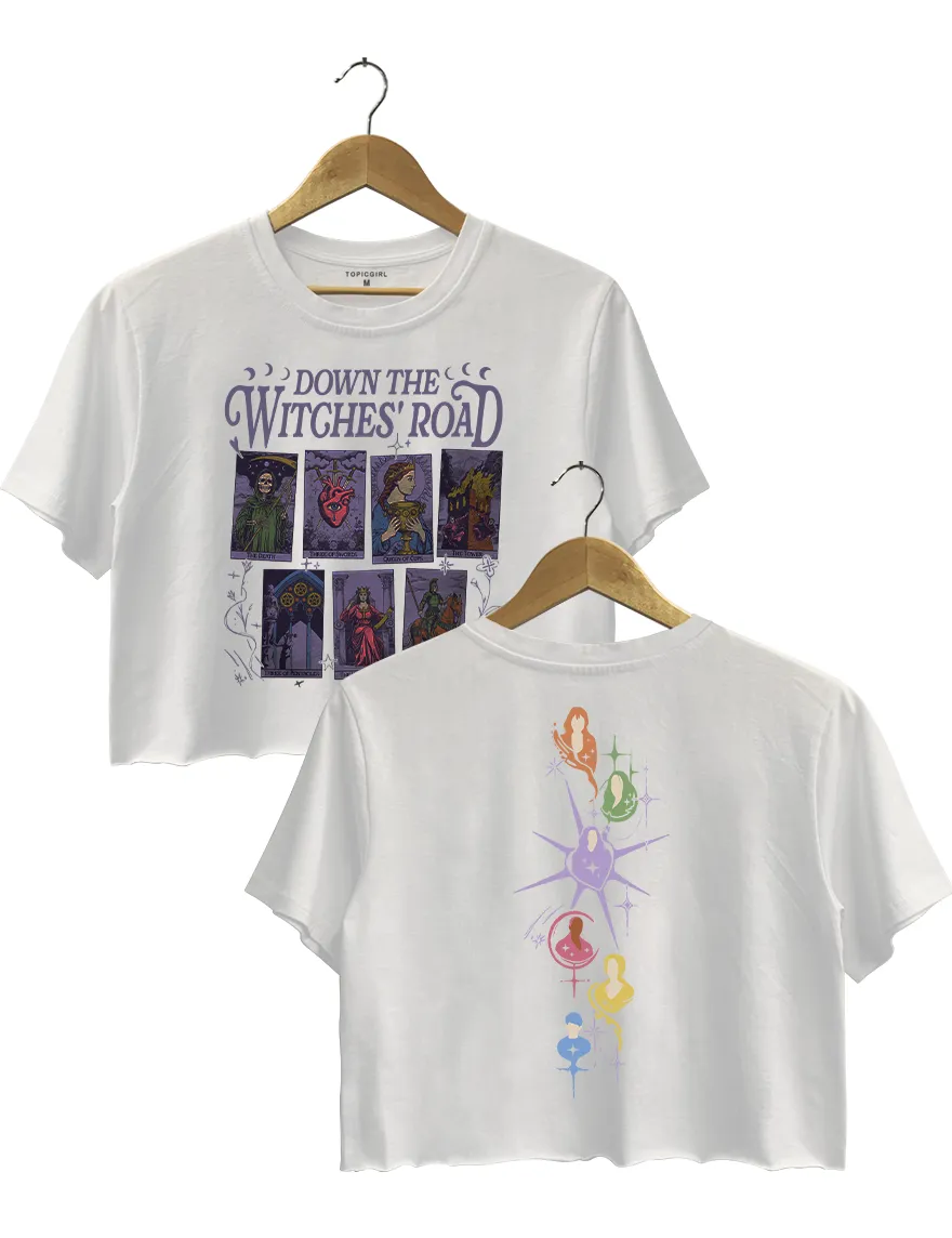 Down The Witches Road Crop Top sold by Topic Girl